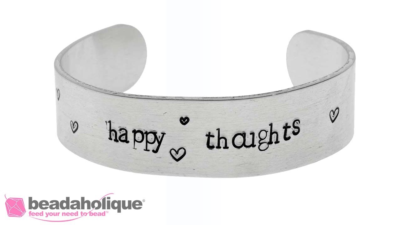 How to Make a Metal Stamped Cuff Bracelet with ImpressArt Tools
