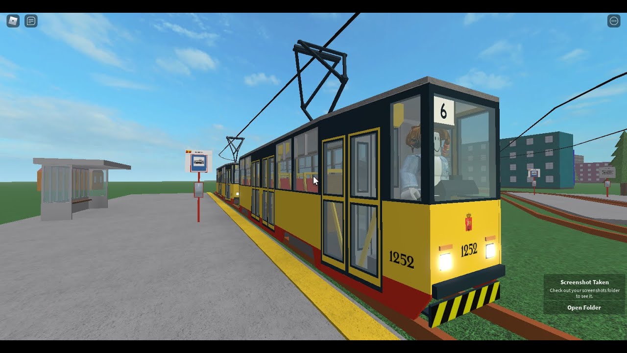 ROBLOX: Przejazd: Konstal 105Na #1252+1251 Tramwaje Warszawskie Linia 6
