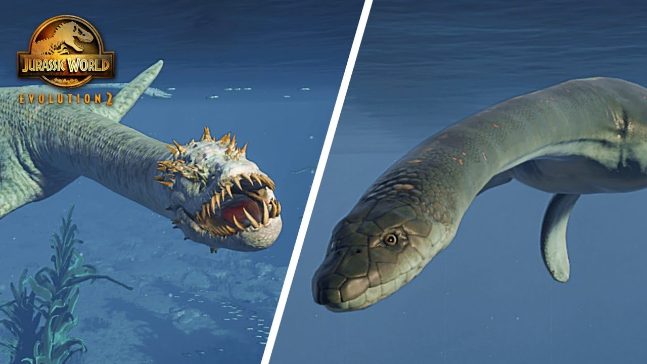 Plesiosaurus vs Elasmosaurus | Jurassic World Evolution 2