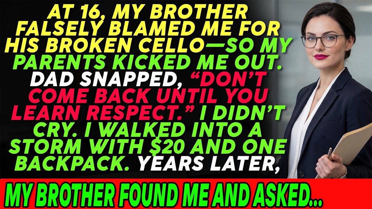 My Parents Kicked Me Out At 16 For My Brother’s Lie—Then I Became the One Who Exposed Lies