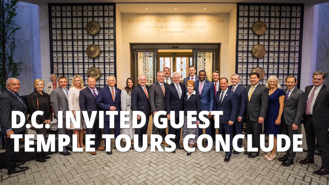 Washington D.C. Temple Invited Guest Temple Tours Conclude