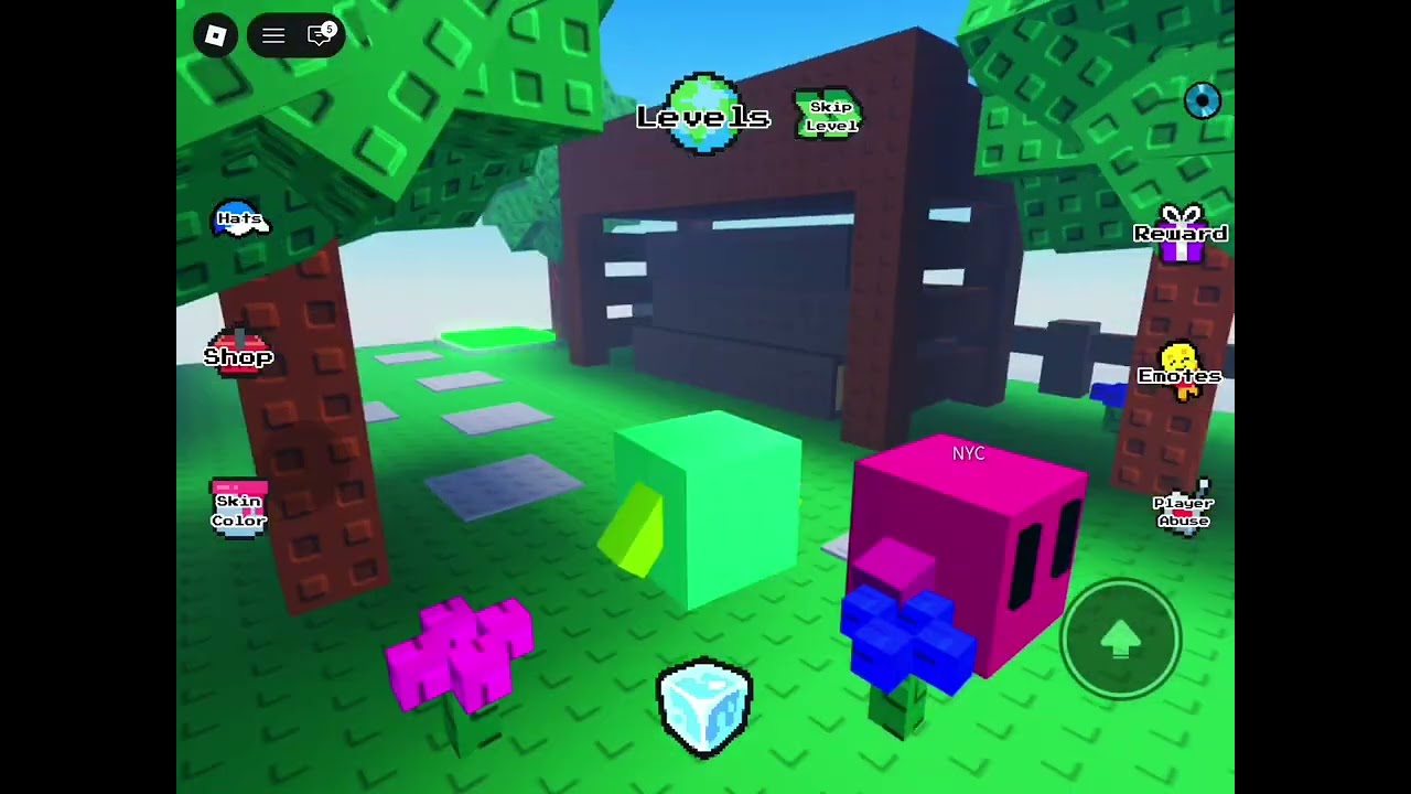 Playing block obby with my friend 