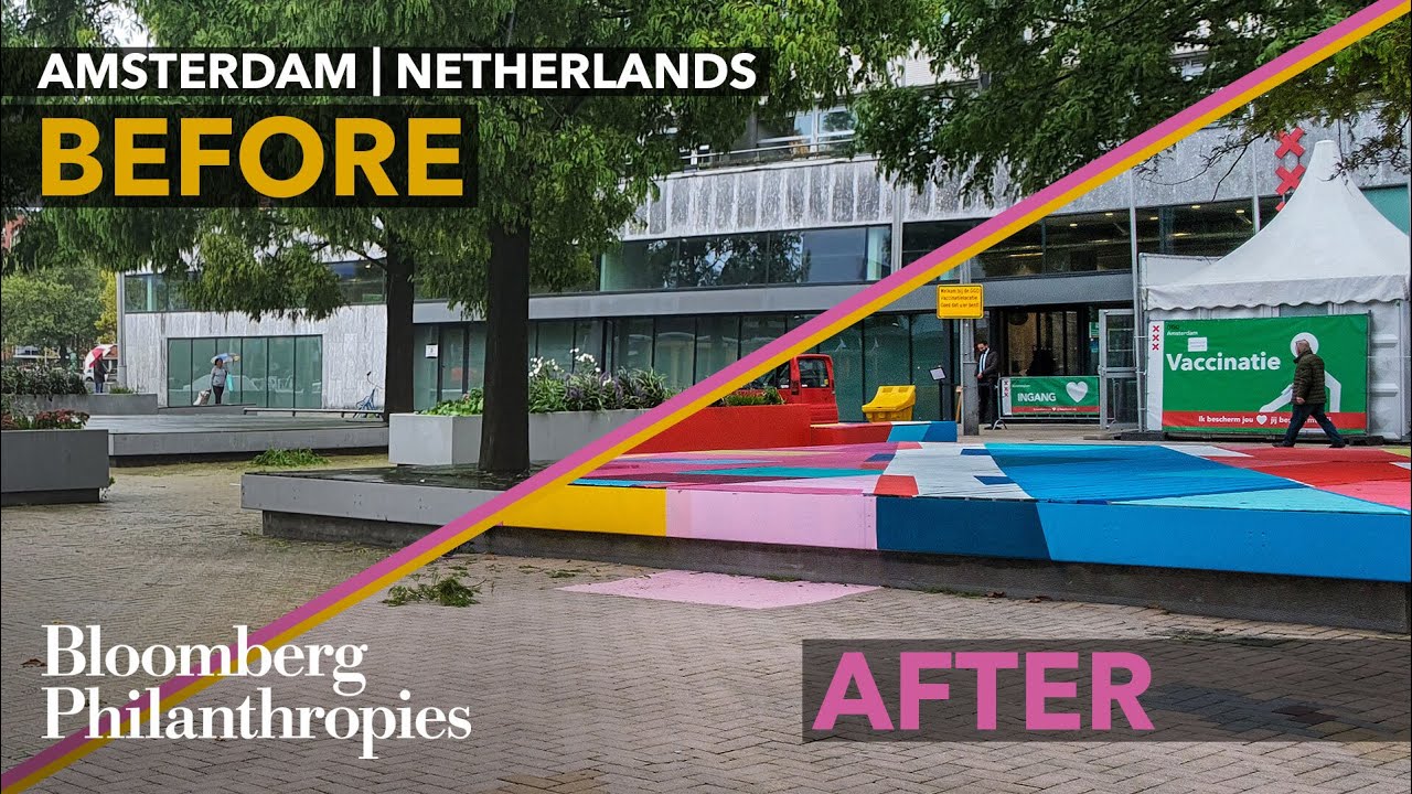 Asphalt Art Is Revitalizing This Amsterdam Neighborhood | Bloomberg Philanthropies