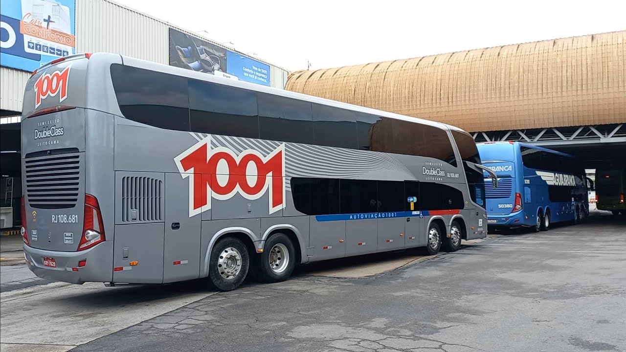 MOVIMENTAÇÃO DE ÔNIBUS NA RODOVIÁRIA DO RIO | 1001, ÁGUIA BRANCA, REUNIDAS