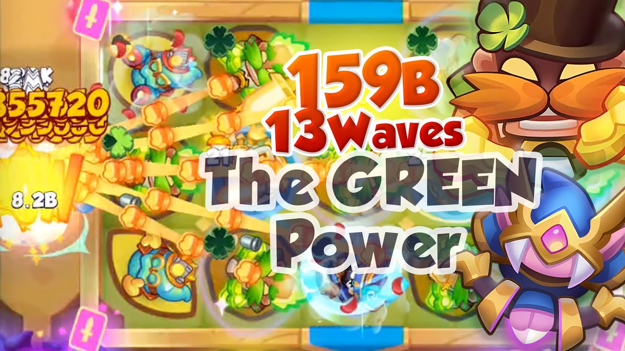 The GREEN Power - Bruiser Takes Down Twilight Ranger - 13 Waves 159B - Rush Royale