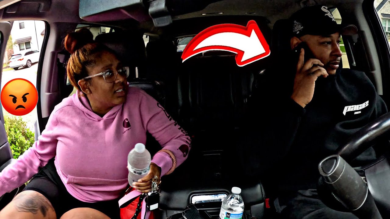SAYING” HOLD UP THE “B” JUST GOT IN THE CAR PRANK ON WIFE! 