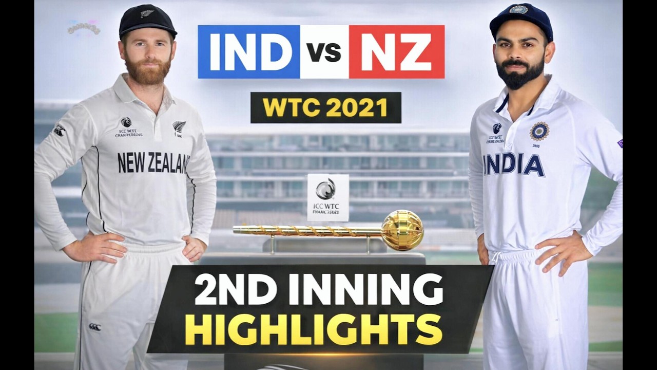 IND VS NZ WTC 2021 2ND INNING OF MATCH HIGHLIGHTS | IND VS NZ GAMEPLAY CRICKET 19 HIGHLIGHTS