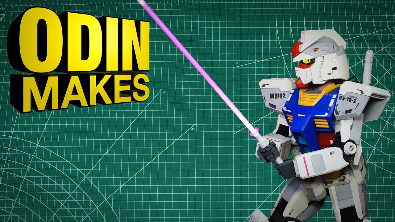 Odin Makes: Beam Saber for the full suit RX-78-2 Gundam cosplay