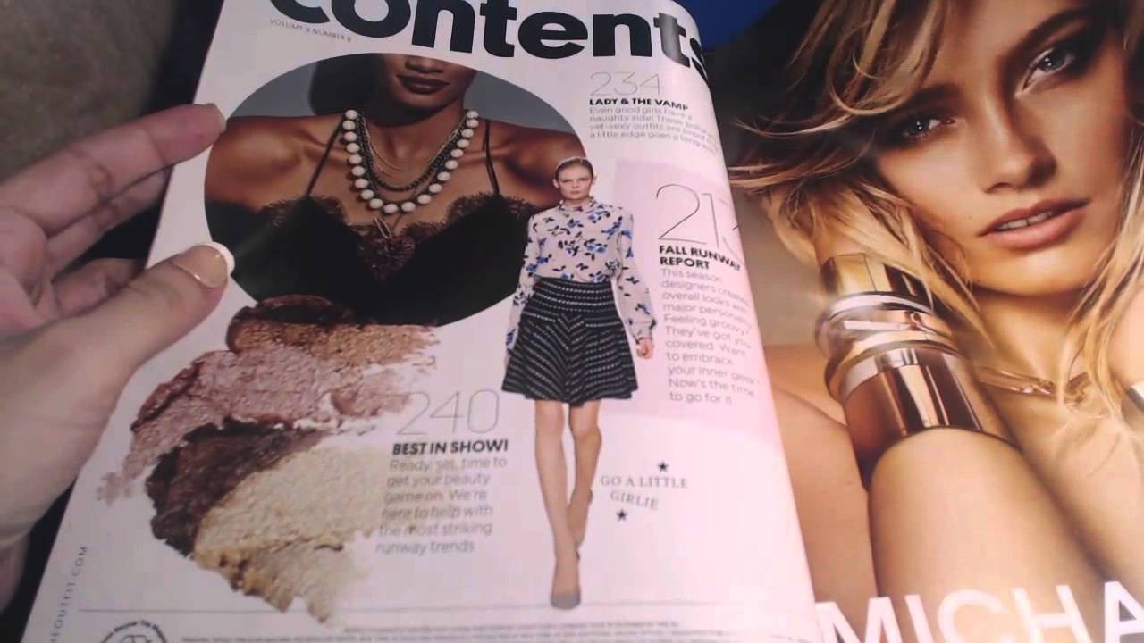 ASMR chewing gum and reading Style magazine whispered ASMR