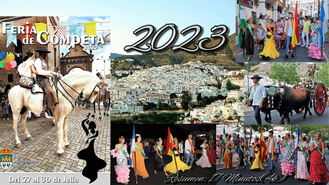 Feria de Cómpeta 2023, Del 27 al 30 de Julio. Resumen: 17 Minutos.-(4k)