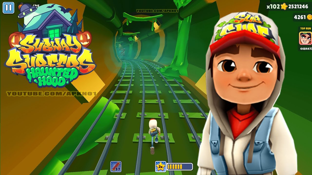 SUBWAY SURFERS GAMEPLAY PC HD 2024 - HALLOWEEN - JAKE PITCH DARK BOARD