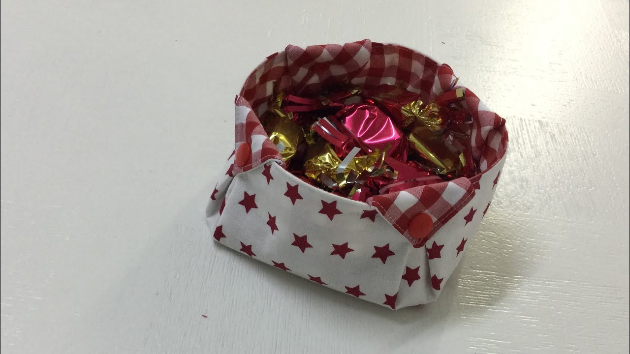 Coudre un petit panier à bonbons
