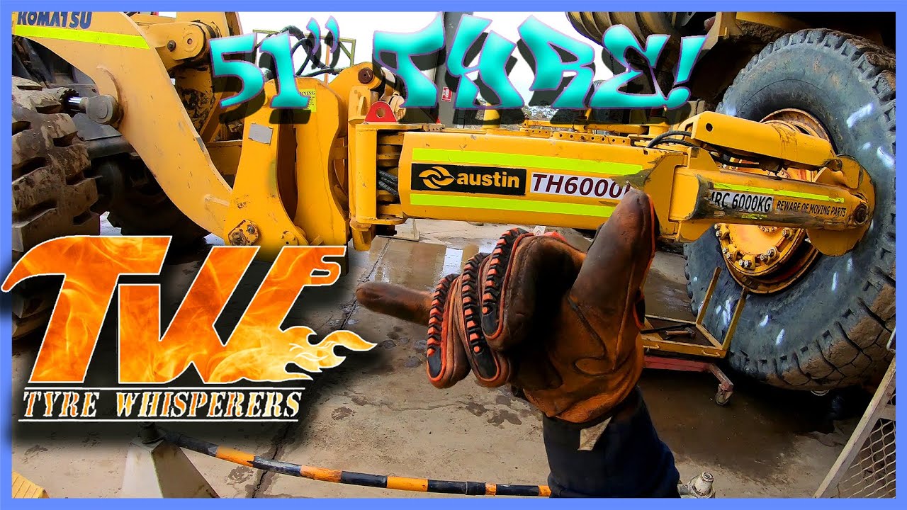 How to change tyres on a big mining dump truck