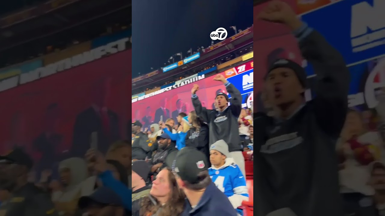 Fans reacted to President Trump attending the Lions v Commanders game.