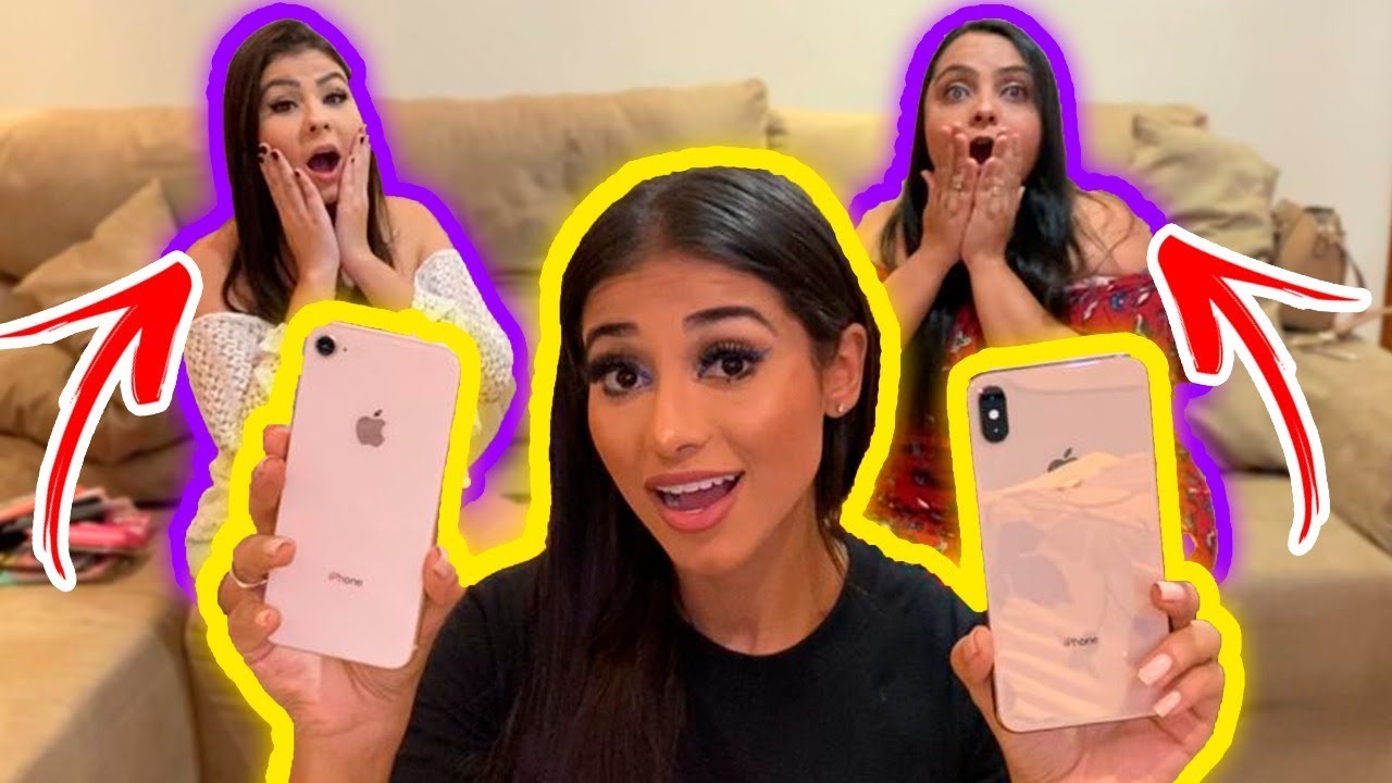 DEI 2 IPHONES PARA MINHAS IRMÃS - Elas gostaram?