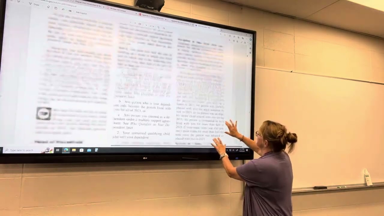 Income Tax Accounting, Fall 2024, chapter 1, intro to IRS website