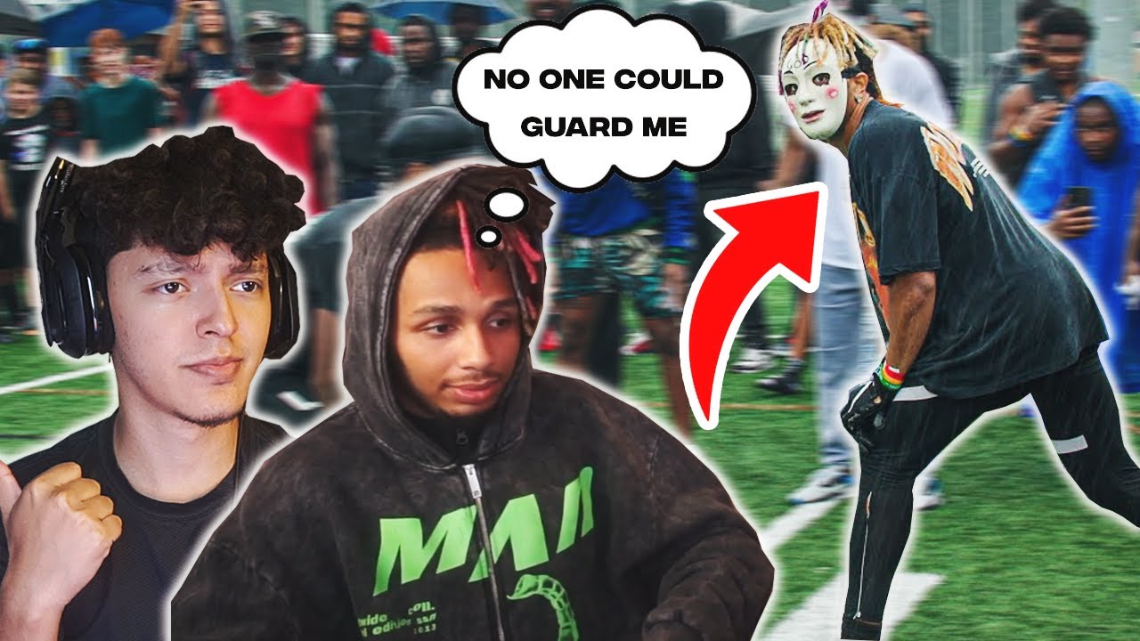 The Masked Killa & Riccy Reacts to His Viral Football 1-on-1 Video! 😱 | Deestroying's Epic 1on1's