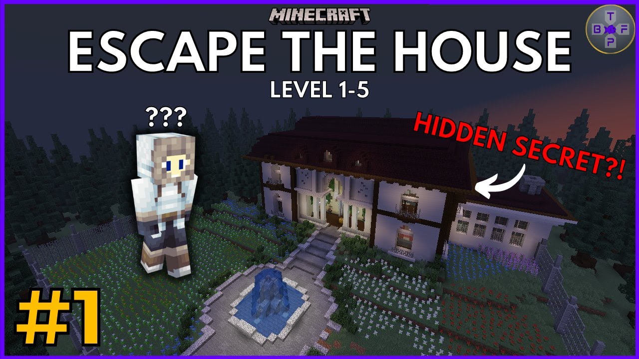Minecraft : ESCAPE THE HOUSE (Part 1) ft. Dave | Custom Multiplayer Puzzle Map (Escape The House)