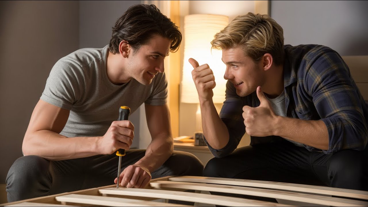 My New Roommate Needed Help Building His Bed—We Tested It Together | Move-In Gay Story