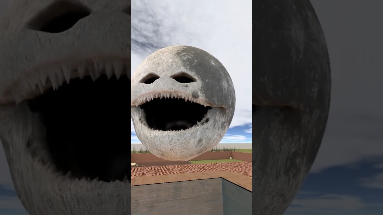 GIANT LABUBU THE MOON MOKE UP RAINBOW COLORFUL INTERNET MEMES SPARTAN KICKING BIG MAZE Garry's