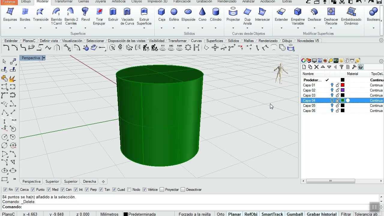 Rhino 3D Tutorials - Extraer Puntos