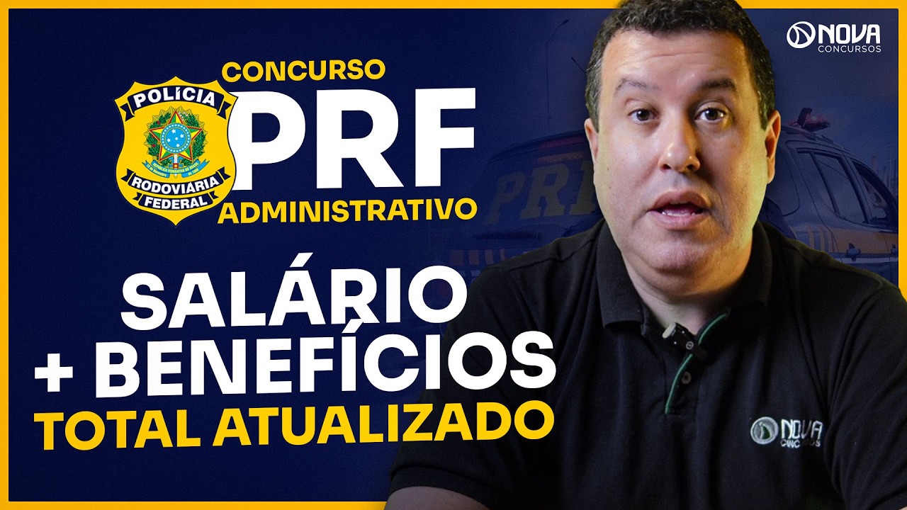 CONCURSO PRF Administrativo 2026 | Salário Total e Benefícios!