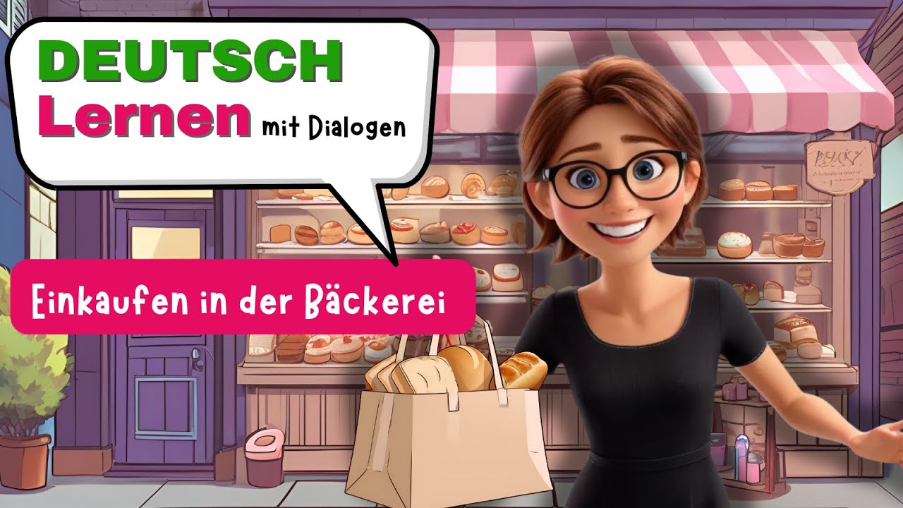 Deutsch lernen mit realen Alltagssituationen | Einkaufen in der Bäckerei für Anfänger