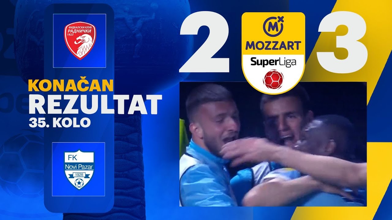 Mozzart Bet Super liga 2024/25 - 35.Kolo: RADNIČKI 1923 – NOVI PAZAR 2:3 (1:2)