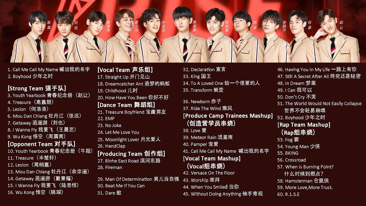 创造营2019 [Produce Camp 2019] 歌曲合集/Full Album 歌单/Playlist【CHUANG】