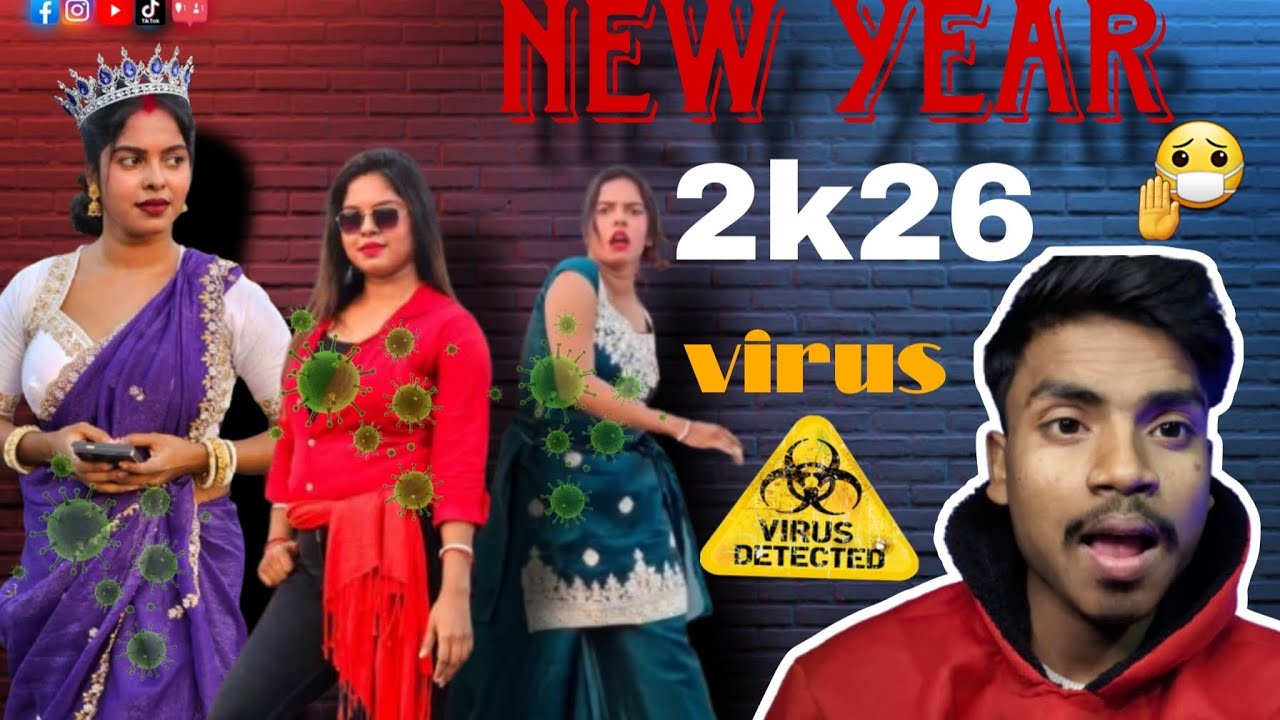 নিউ ইয়ার ভাইরাস 😂 ।। New year virus 😂 ।। #2026 #roast #viral  @BangaliAsit @aparajitabachhar2355 