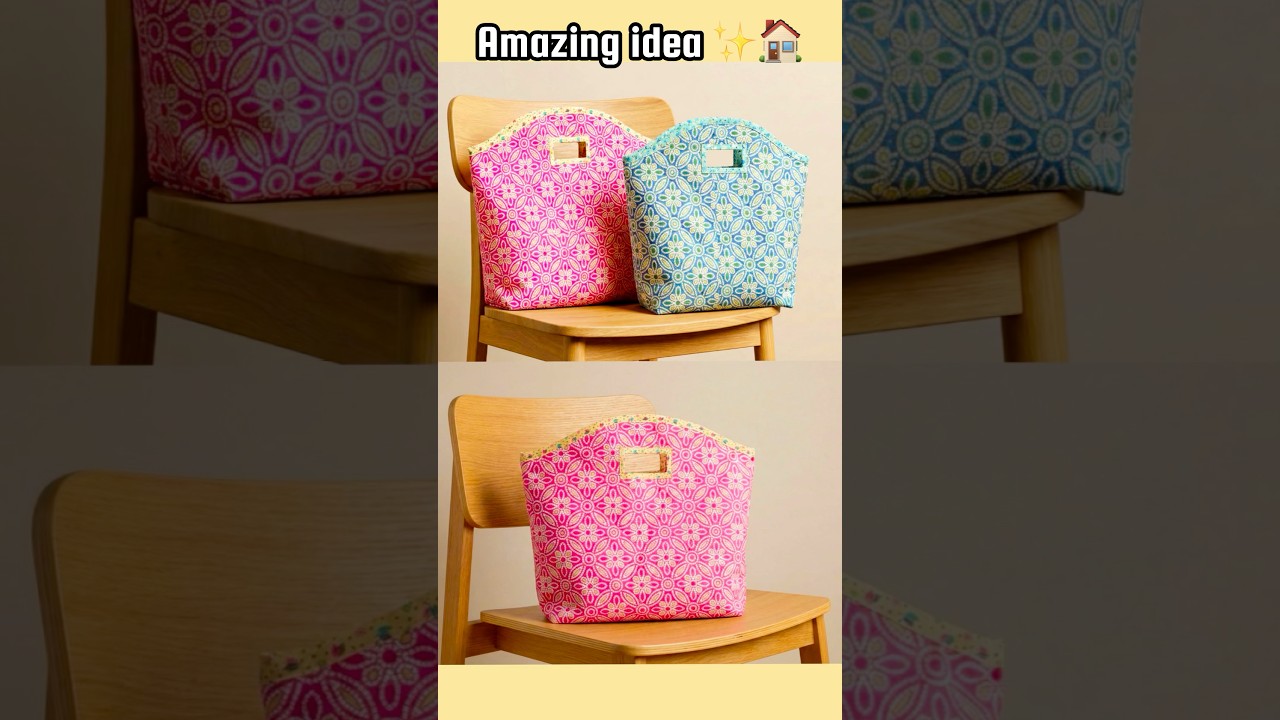 ⭐New Trick -shopping bag / handbag making| Best making ideas from leftover fabric reuse idea