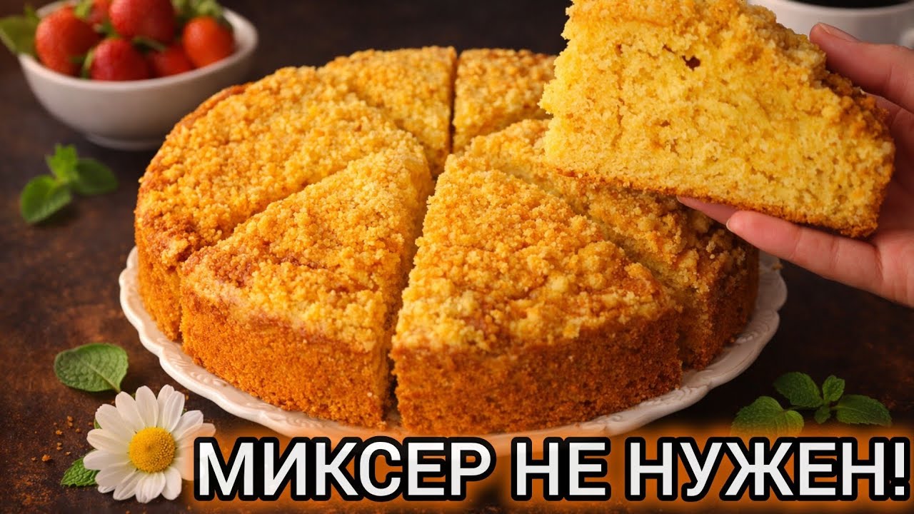 ​Выбросьте МИКСЕР! Смешала всё венчиком и в духовку🔥 САМЫЙ ПЫШНЫЙ ПИРОГ❗️