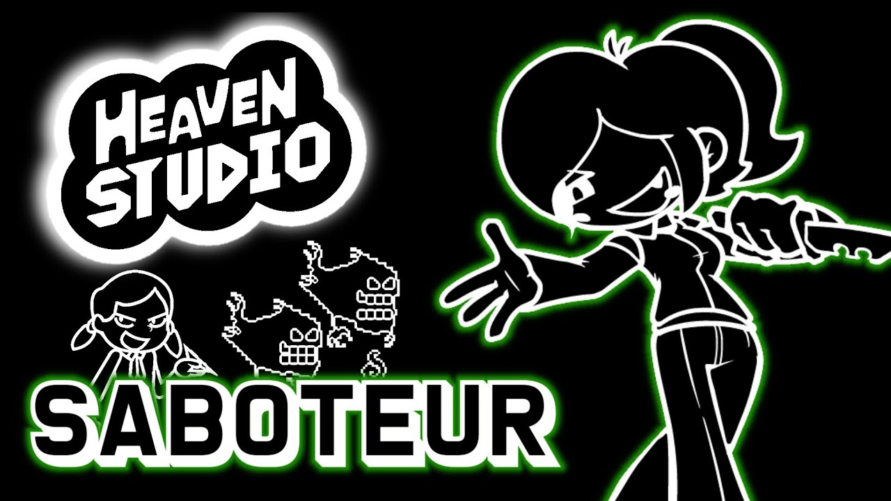 SABOTEUR - Rhythm Heaven Custom Remix 🔪🩸🎶 (FNF Rhythmic Revolution)