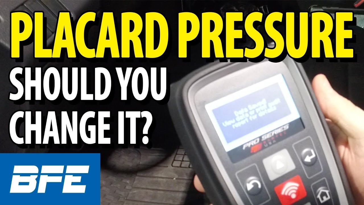 Adjusting Placard Inflation Pressure | Tech Minute