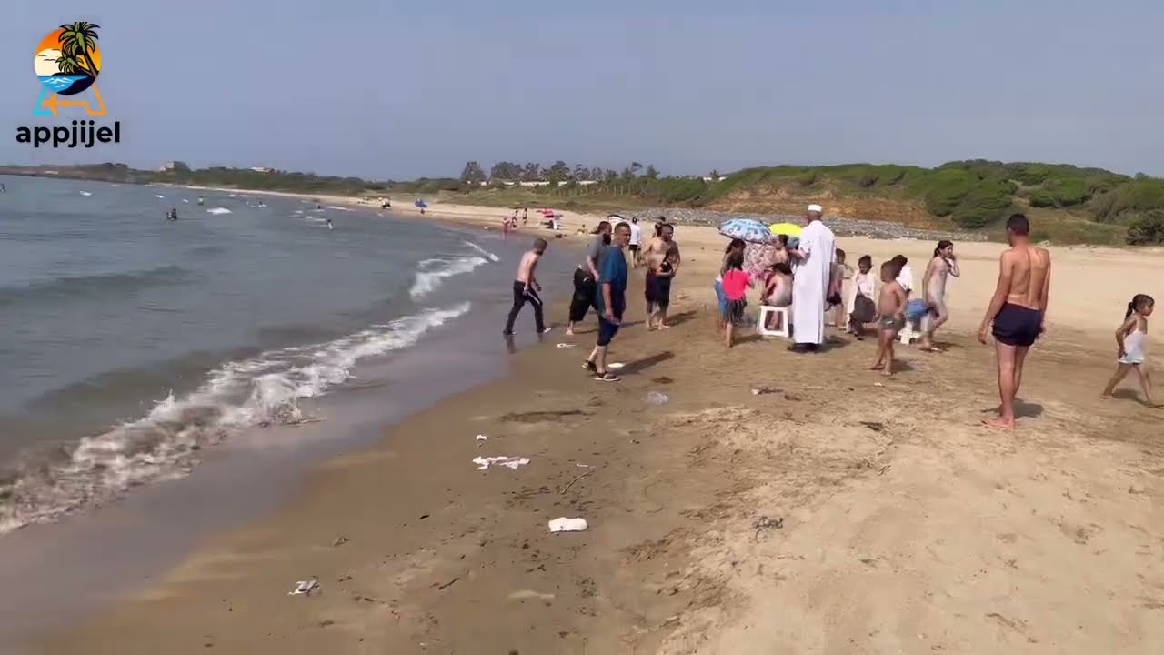 شاهد جمال 💯💯💯و روعة شاطئ🏖 الصخر الاسود🏖 بجيجل بلدية العوانة