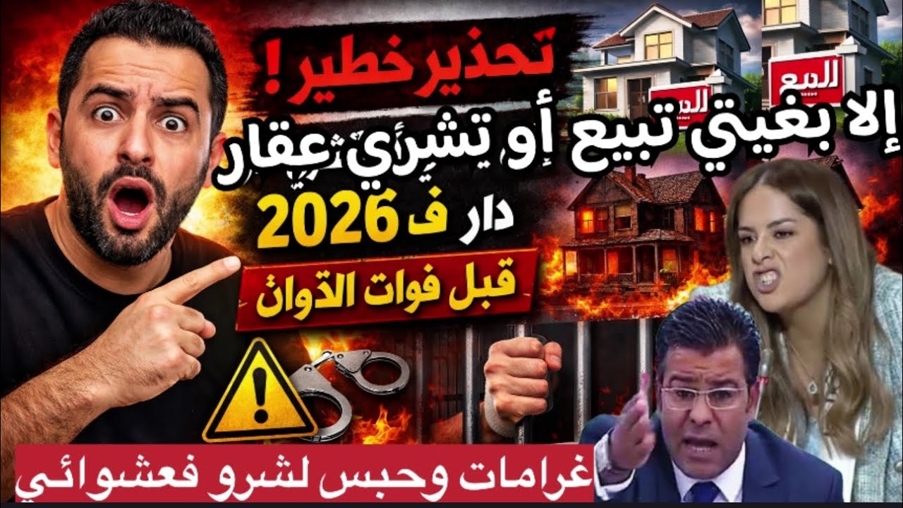 سر كيخبيوه عليك❌قبل متشري ولا تبيع العقار ف 2026 غرامات وحبس إلا مدرتيش هدشي