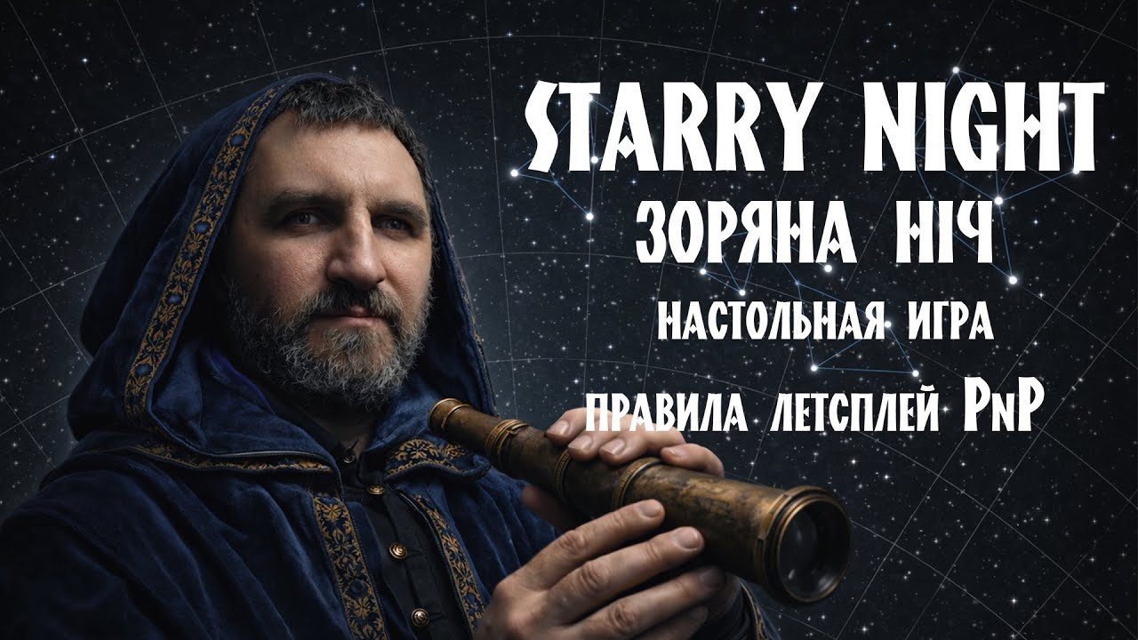 Starry Night настольная игра | Зоряна ніч, PnP, соло