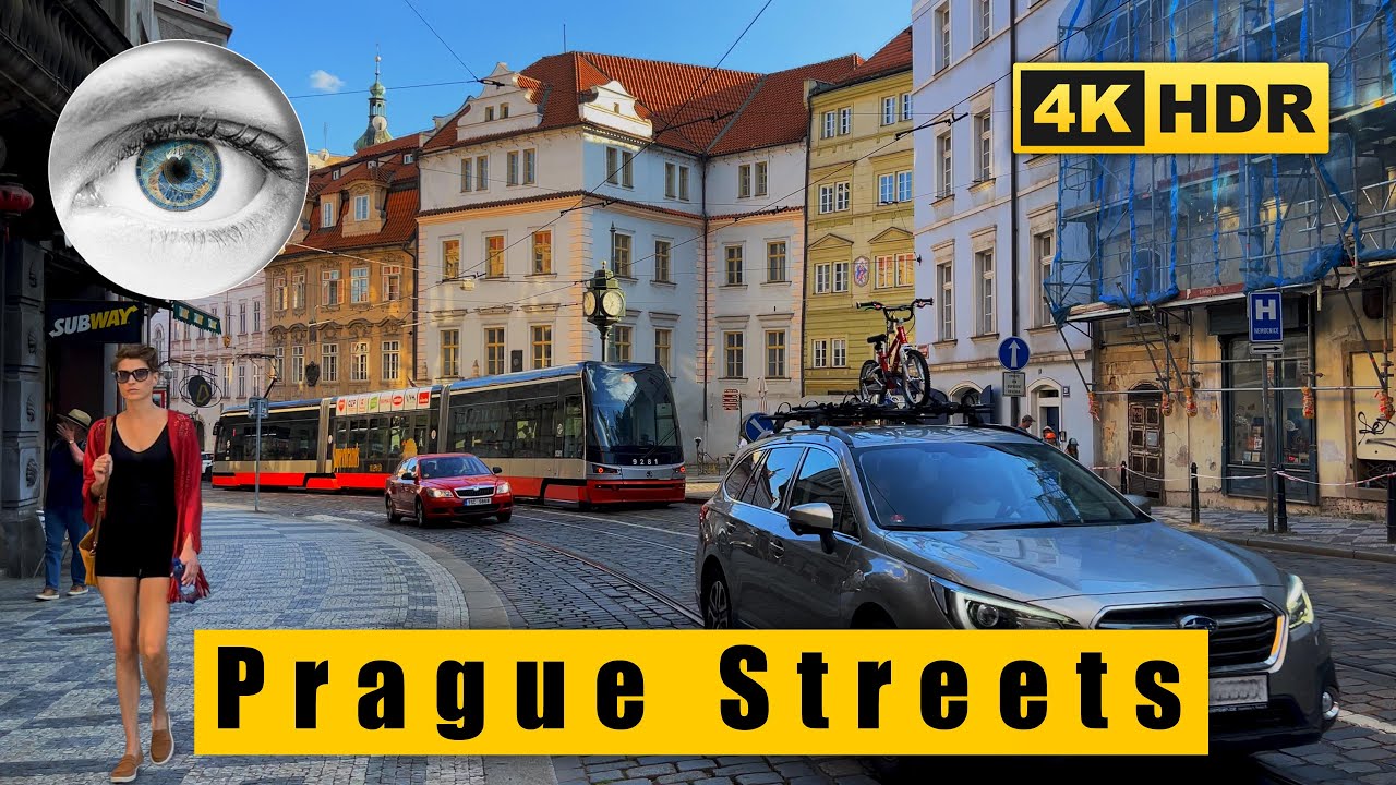 4K Czech Republic Prague streets walk: Little Side (Malá Strana) district 🇨🇿 HDR ASMR