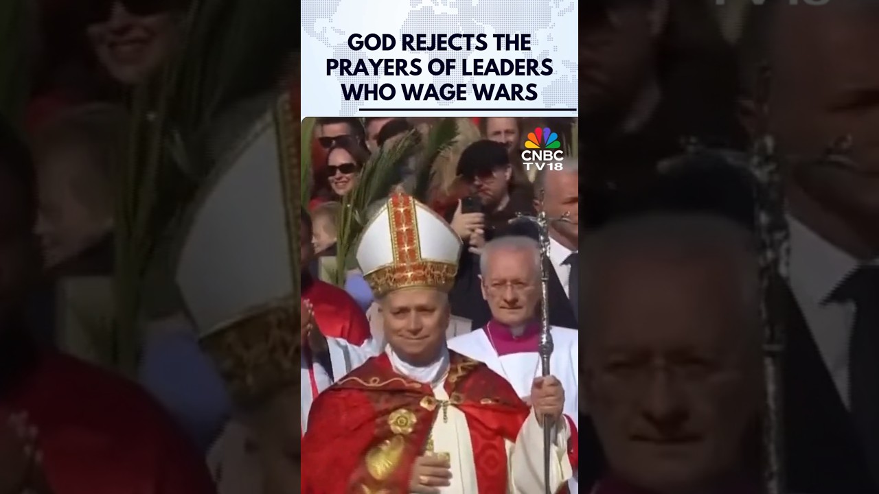 Папа Лев заявляет, что Бог отвергает молитвы лидеров, ведущих войны | Месса в Вербное воскресенье...
