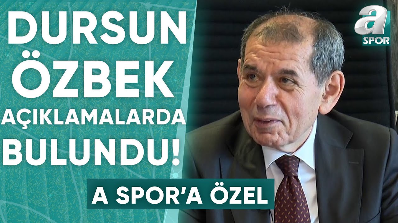 Galatasaray Başkanı Dursun Özbek Kongre Öncesi Çarpıcı Açıklamalarda Bulundu / A Spor
