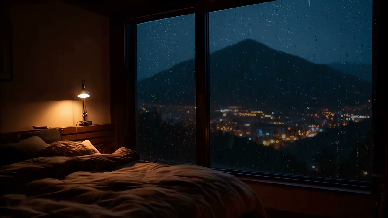 Cozy Cabin at Night | Gentle Rain Sounds for Deep Sleep