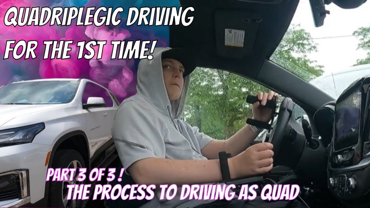 Quadriplegic Effortless Steering & FIRST DRIVE: The Grand Finale Fitting ! With Accessible Traverse