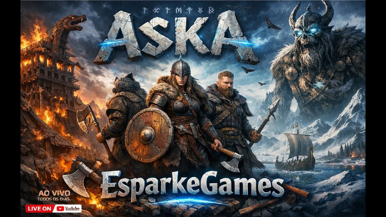 SHORTS ASKA AO VIVO🔴Reforçando Nossa Base Com os Golens⚔️Dia☀️104🎥#05