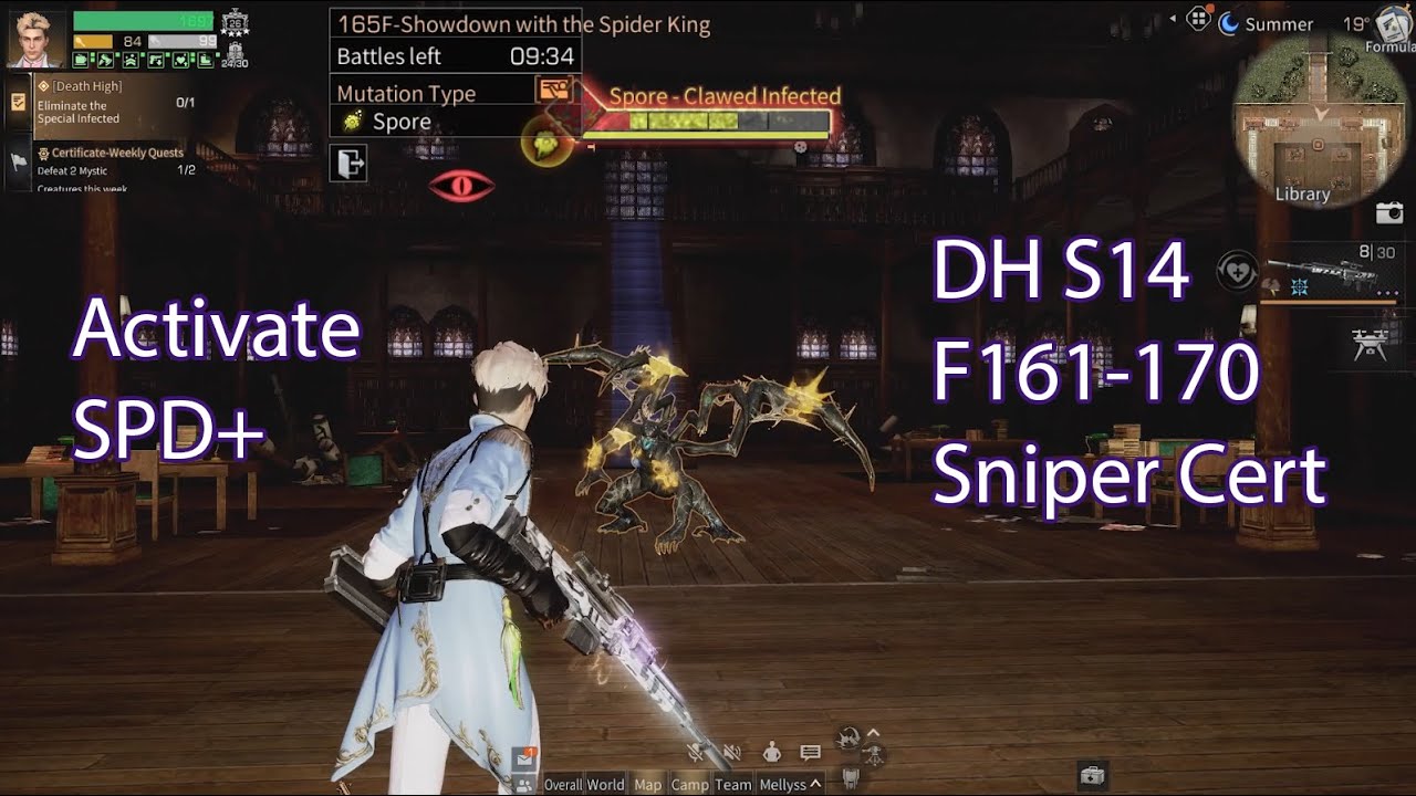 [Lifeafter] DH Season 14 Floor 161-170 [Sniper Cert] Activate SPD+