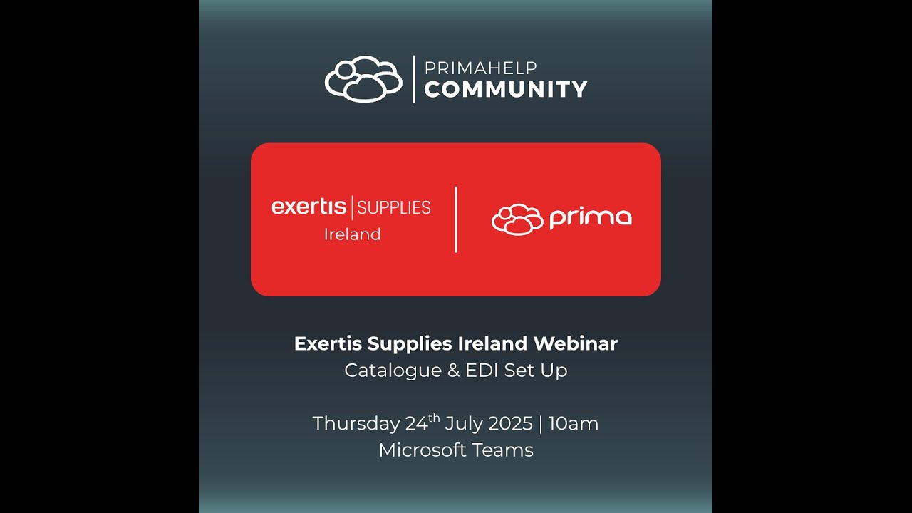 Exertis Supplies Ireland x Prima Software Webinar
