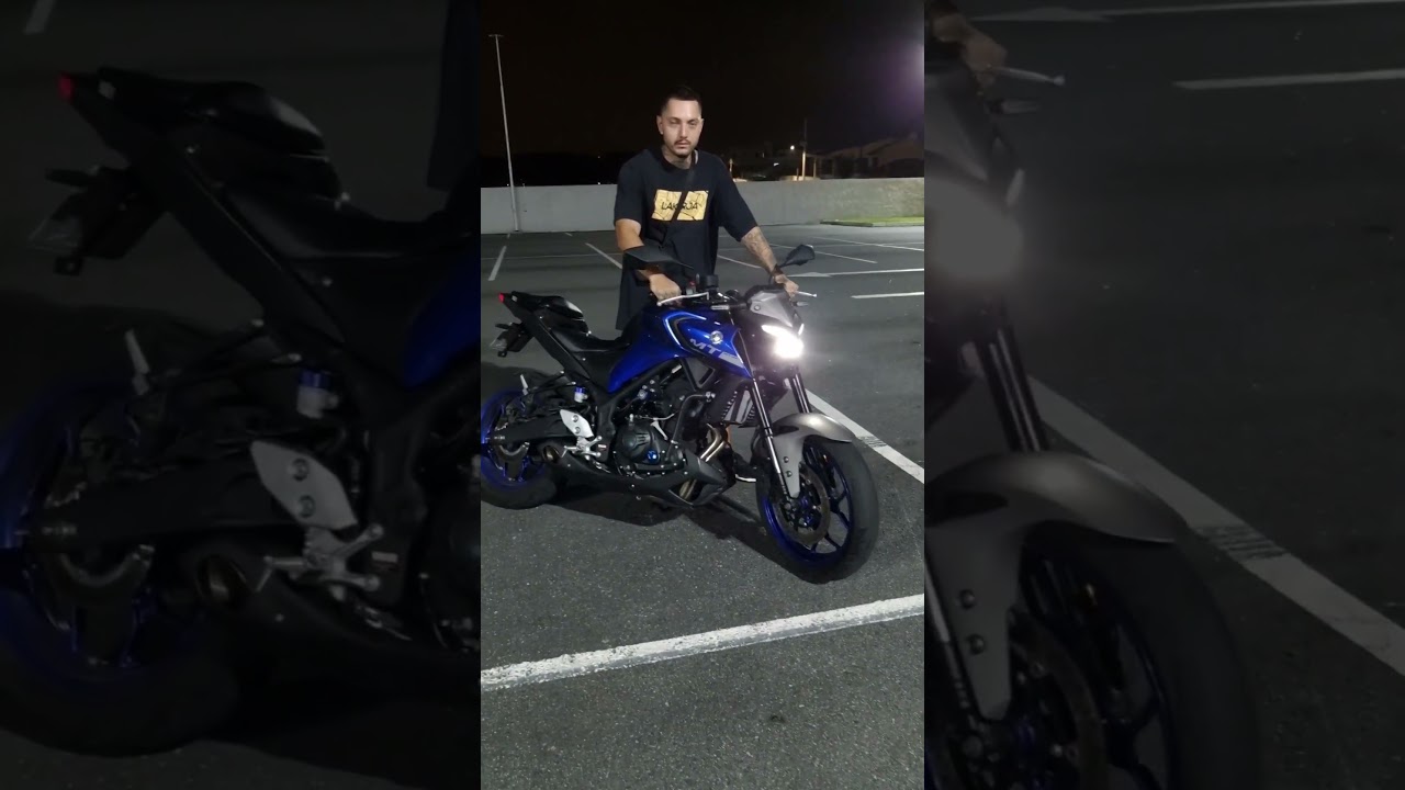 MT03 com escapamento esportivo Arashi 🔥 #mt03 #motorcycle #mt07 #motovlog #moto #mt09
