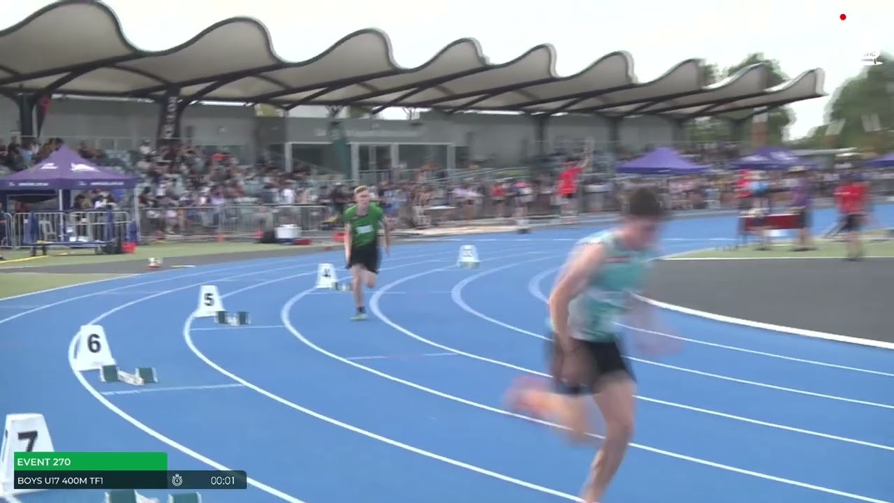 Boys U17 400m Timed Final 1 : 2024-25 State Track and Field Championships