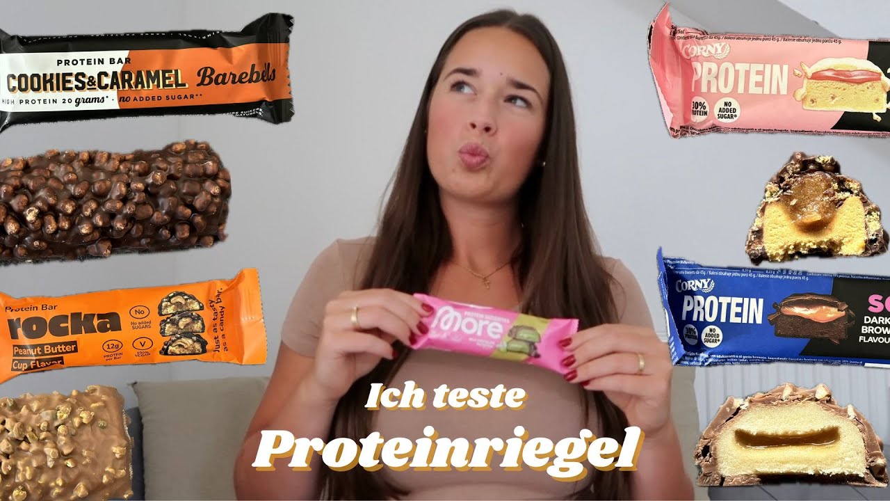 Ich teste NEUE Proteinriegel | esn, More, Barebells, Rocka, Corny😍Enttäuschungen sind mit dabei😔