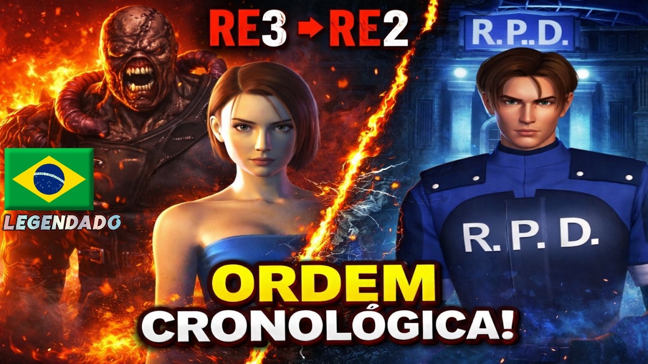 Resident Evil 3 & 2 EM ORDEM CRONOLÓGICA LEGENDADO EM PT-BR