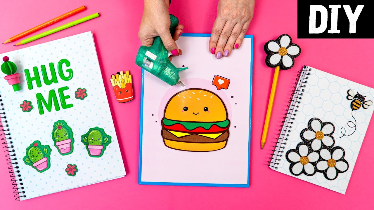 DIY Material Divertido 📚 Como Customizar seu Material Gastando Pouco